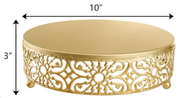 Rental store for CAKE STAND,GOLD,ROUND 10 in Concord CA