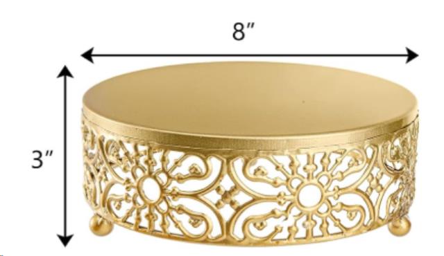 Rental store for CAKE STAND,GOLD,ROUND 8 in Concord CA