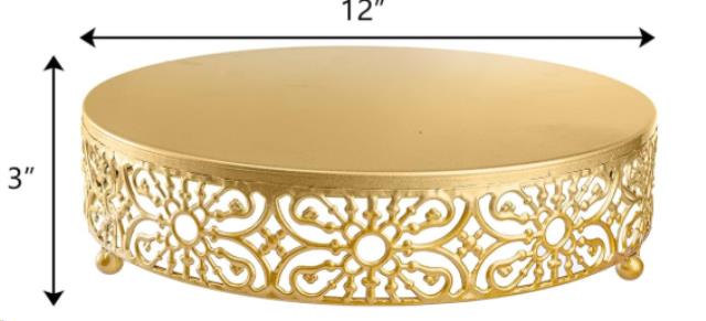 Rental store for CAKE STAND,GOLD,ROUND 12 in Concord CA