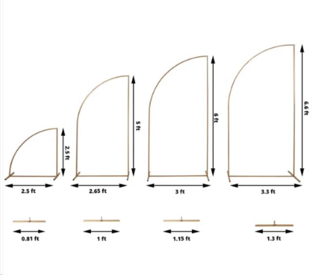 Rental store for HALF MOON ARCH FRAME-SET 4 in Concord CA