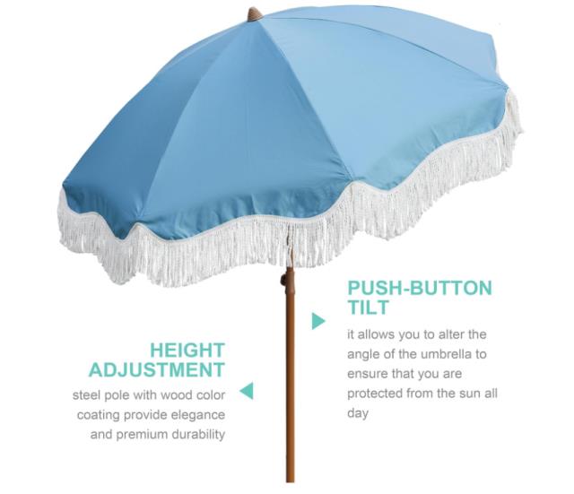 Where to find UMBRELLA, BLUE, BOHO, FRINGE, 6.5 in Concord
