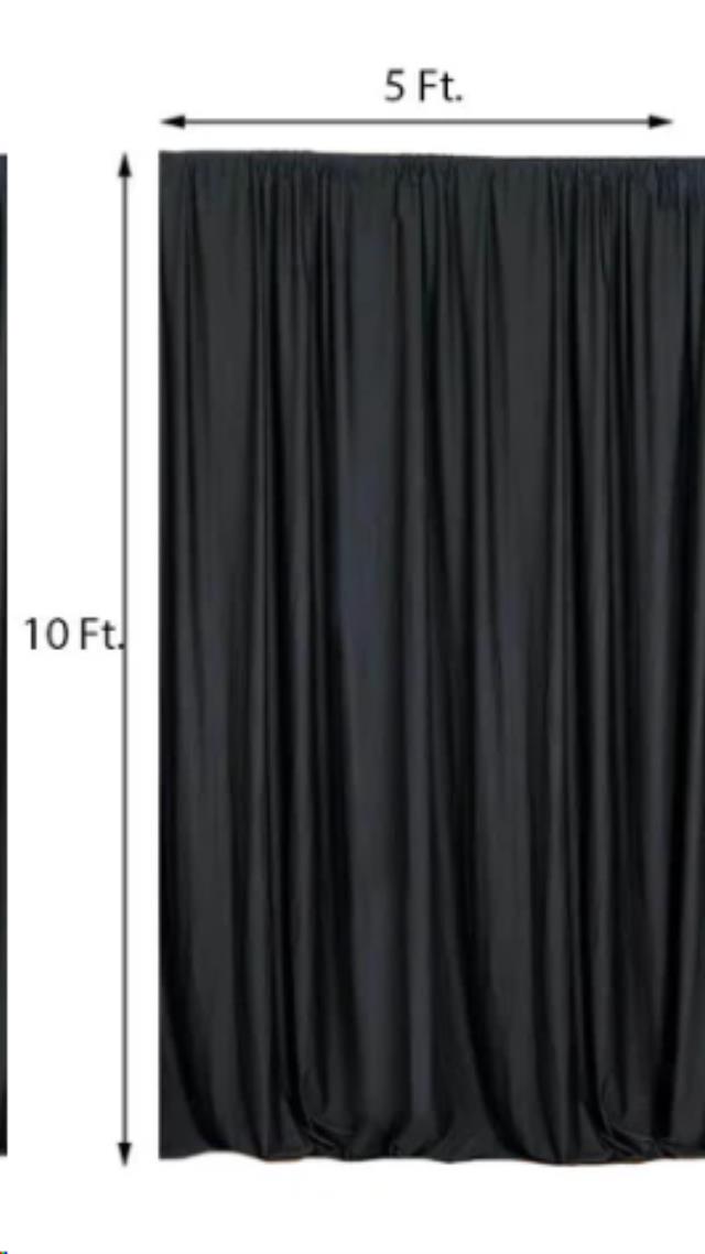 Where to find Pipe-Drape-SCUBA BLACK-Panel-10 in Concord