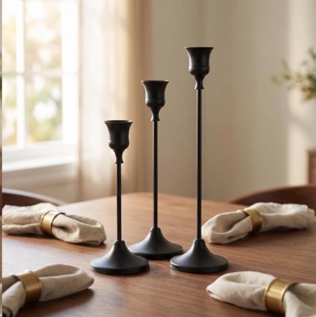 Rental store for CANDLE HOLDER- BLACK TAPER in Concord CA