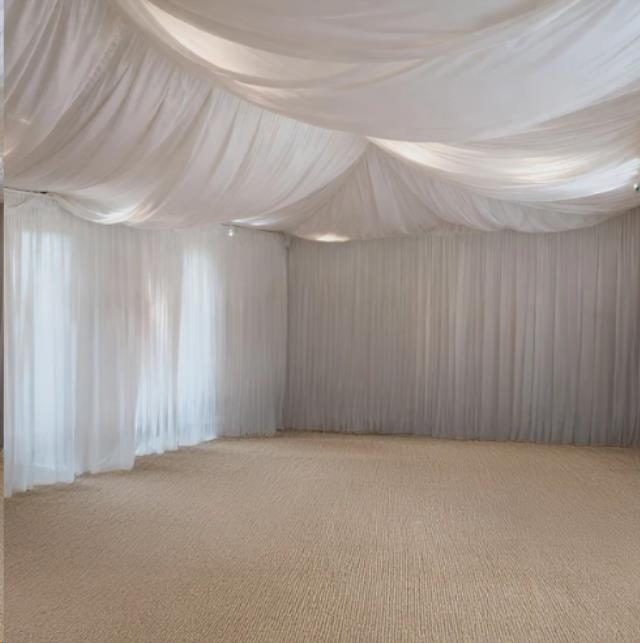 Where to find Pipe-CEILING Drape-SPANDEX 5 X32 -WHITE in Concord