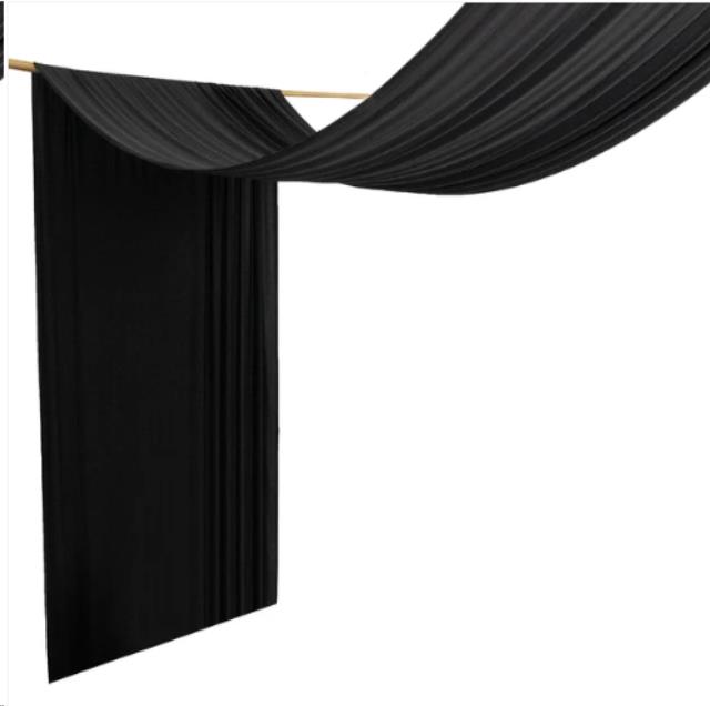 Rental store for Pipe-CEILING Drape-SPANDEX 5 X32 -BLACK in Concord CA