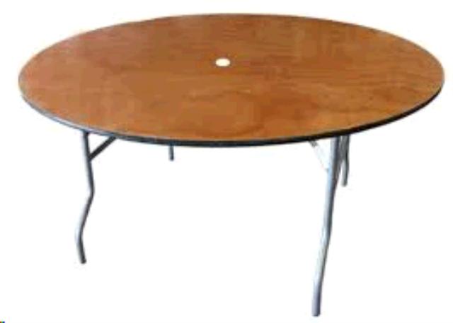Rental store for TABLE, WOOD 60 , RD, SEATS 8 in Concord CA