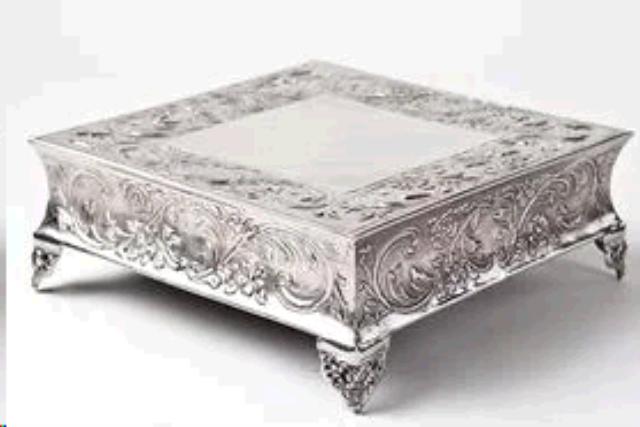 Rental store for CAKE STAND,SILVER,SQUARE 18 -E in Concord CA