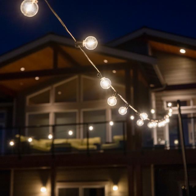 Where to find LIGHT, Bistro String, 25 bulbs, black in Concord