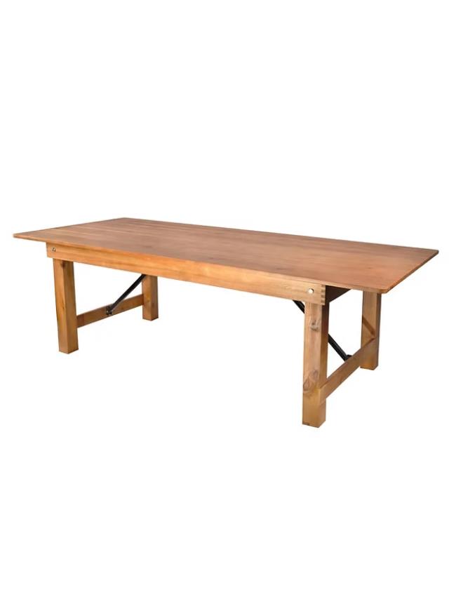 Rental store for TABLE, FARM Chestnut 8 X40 , SEATS 8-10 in Concord CA
