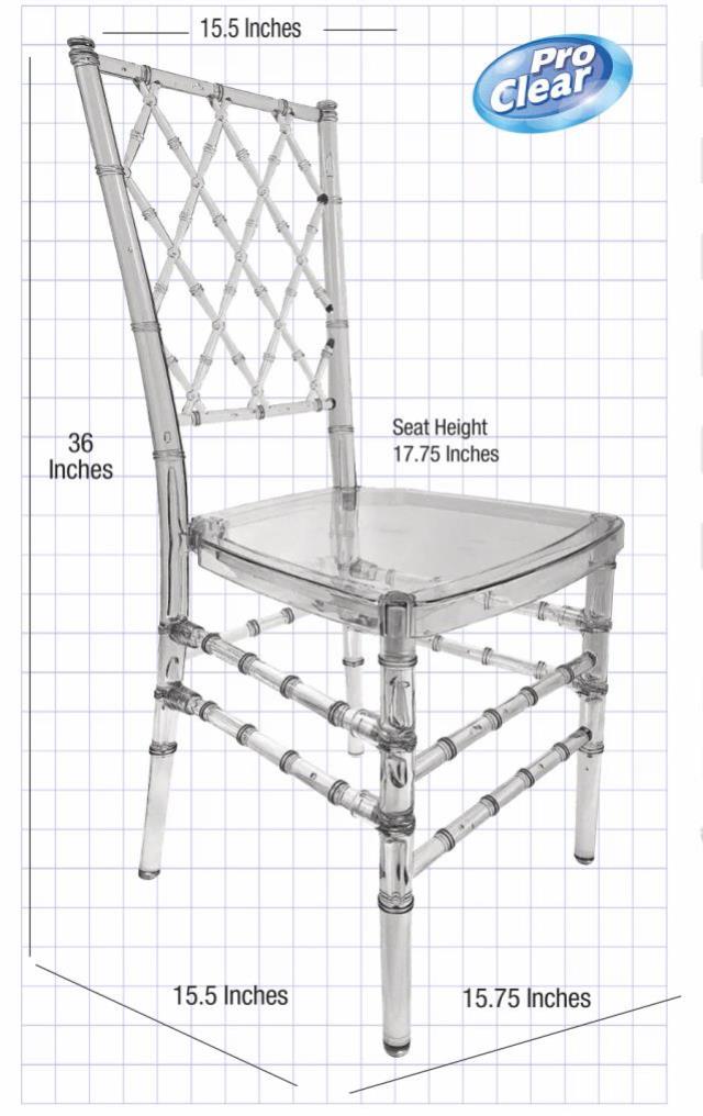 Where to find CHAIR, PRO CLEAR Diamond, Chiavari in Concord