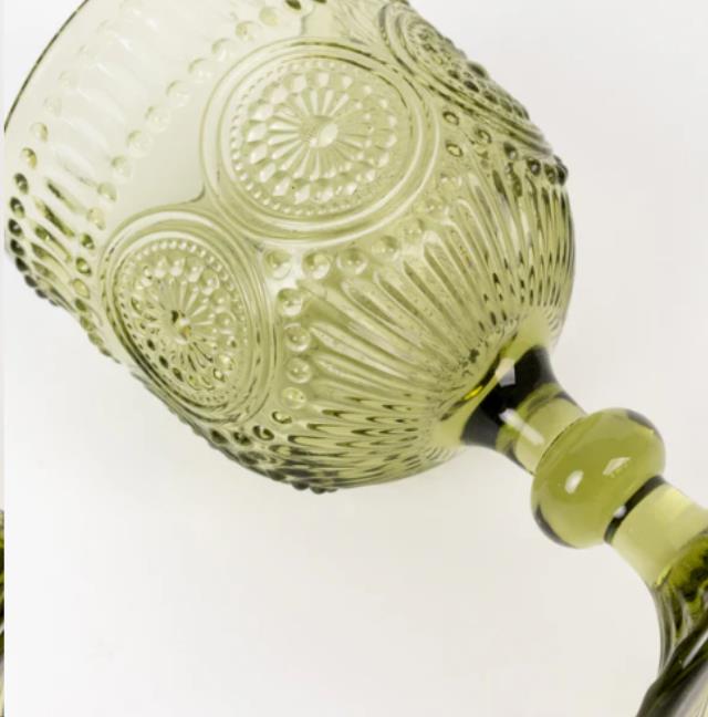 Where to find GLASS, EMB GOBLET, SAGE 12OZ-E in Concord