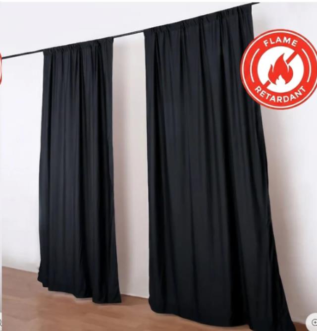 Rental store for Pipe-Drape-SCUBA BLACK-Panel-10 in Concord CA