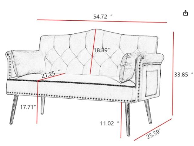 Where to find MODERN VELVET LOVESEAT in Concord