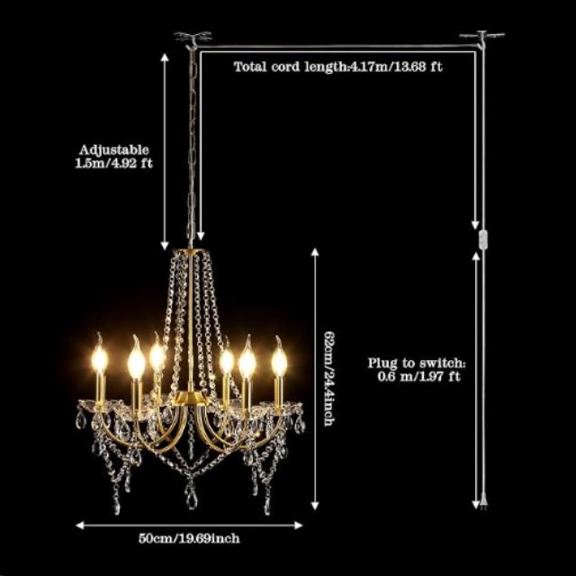 Where to find Gold Crystal Chandelier in Concord